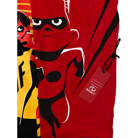 Haus Of Jr Toddler X Disney Pixar Incredibles 2 Tee T-Shirt Red/Black(Size 7-8T) - Picture 3 of 5